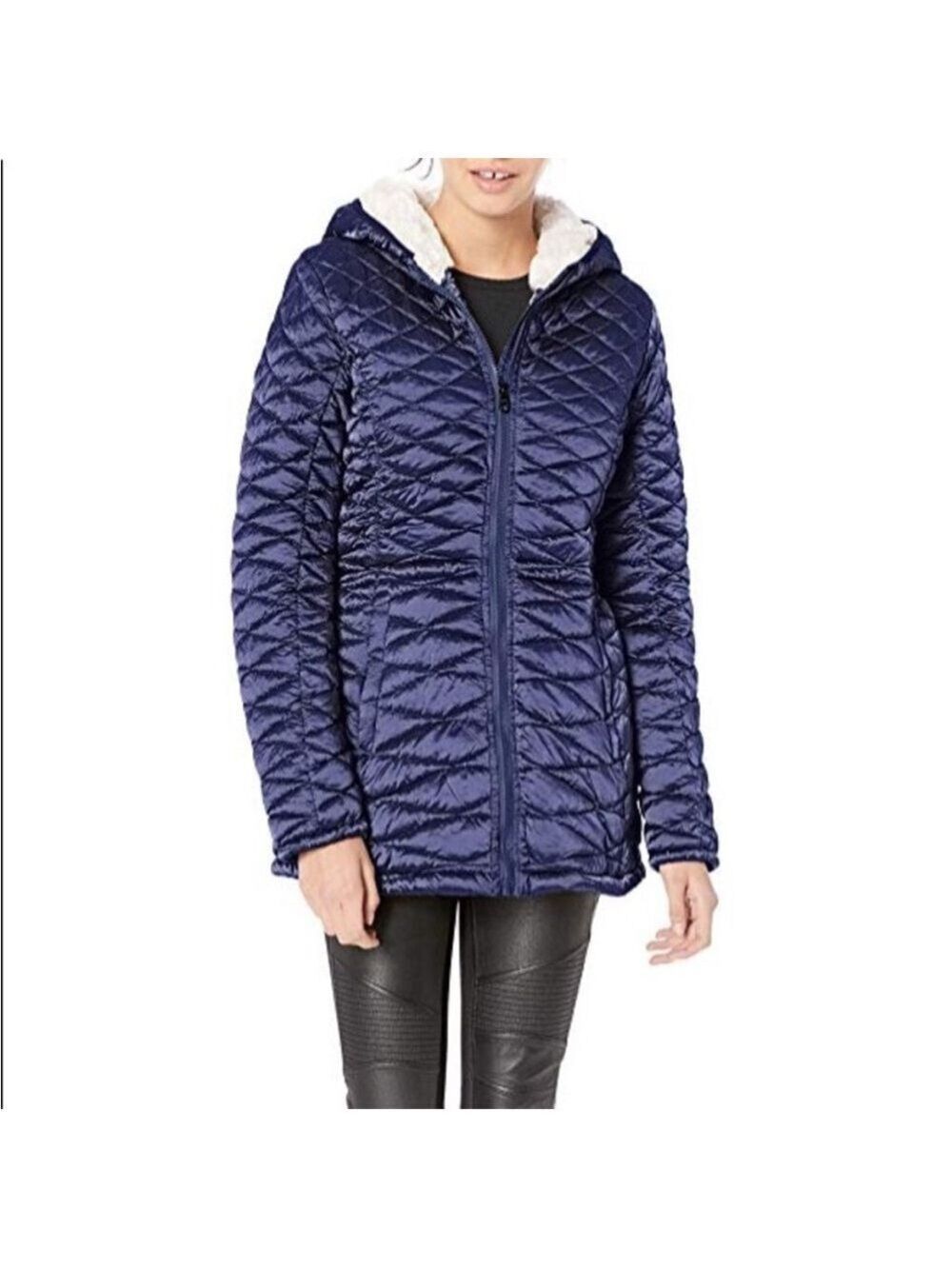Steve Madden Indigo Glacier Shield Quilted Jacket, size M